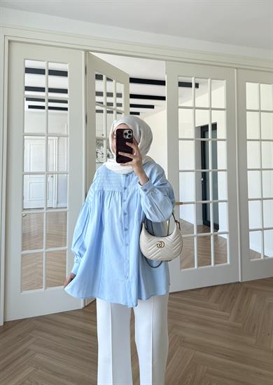 Lavin Gömlek Bebe Mavi