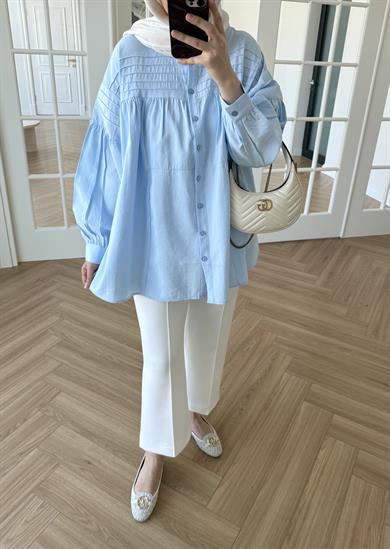 Lavin Gömlek Bebe Mavi