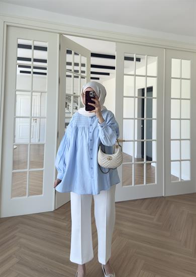 Lavin Gömlek Bebe Mavi