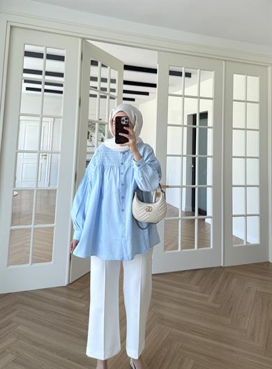 Lavin Gömlek Bebe Mavi