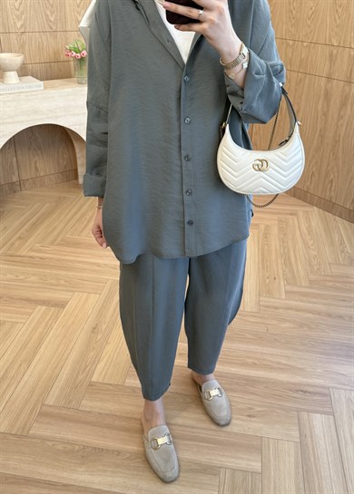 Lina Gömlekli Takım Haki