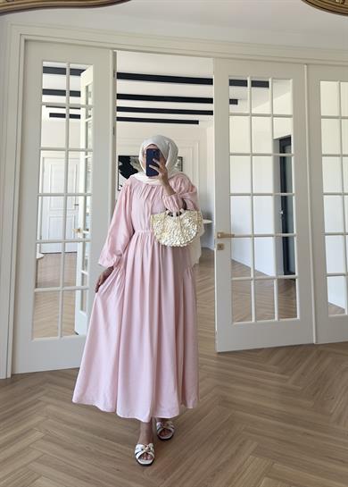 Lisa Elbise Pembe 