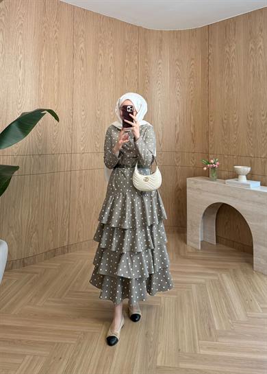 Lorien Puantiye Elbise Çağla