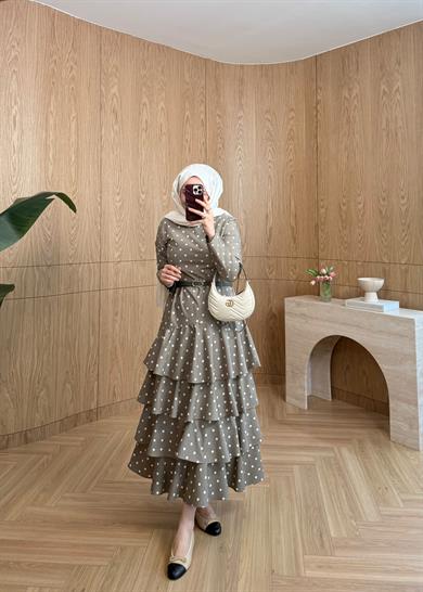 Lorien Puantiye Elbise Çağla