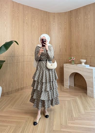 Lorien Puantiye Elbise Çağla