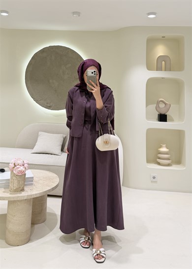 Lunera Takım Burgundy