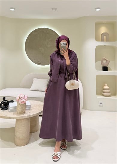 Lunera Takım Burgundy