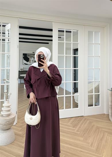 Lusie Etekli Takım Mürdüm