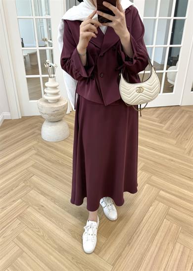 Lusie Etekli Takım Mürdüm