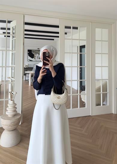 Luvi Çelik Örme Hırka Lacivert