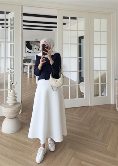 Luvi Çelik Örme Hırka Lacivert