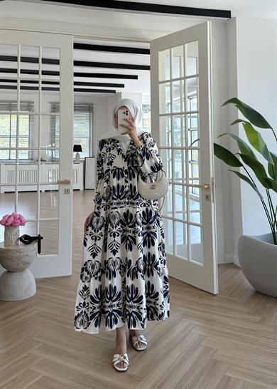 Lyra Mango Elbise Lacivert