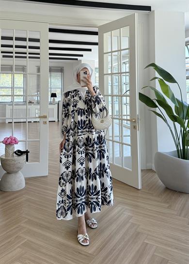 Lyra Mango Elbise Lacivert