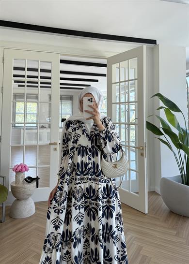 Lyra Mango Elbise Lacivert