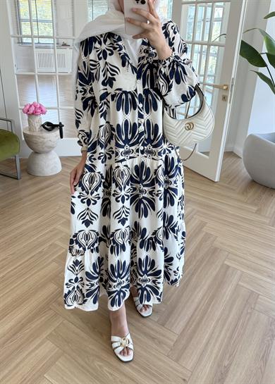 Lyra Mango Elbise Lacivert