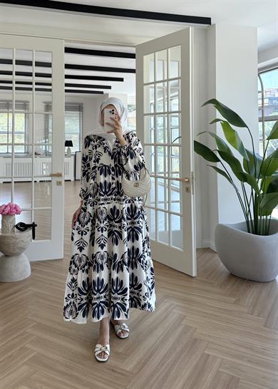 Lyra Mango Elbise Lacivert