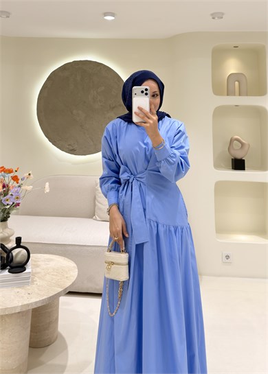 Manolya Elbise Mavi