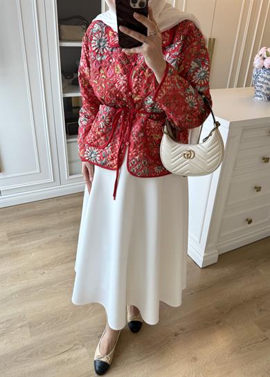 Mary Kapitone Ceket Kırmızı