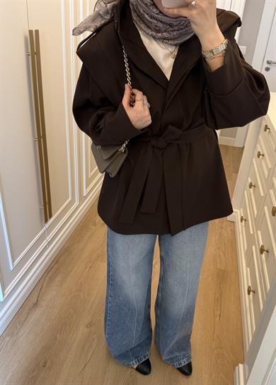 Massi Trençkot Kahverengi