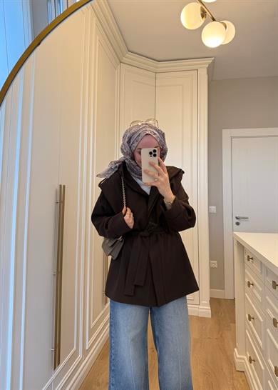 Massi Trençkot Kahverengi