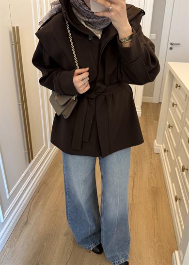 Massi Trençkot Kahverengi