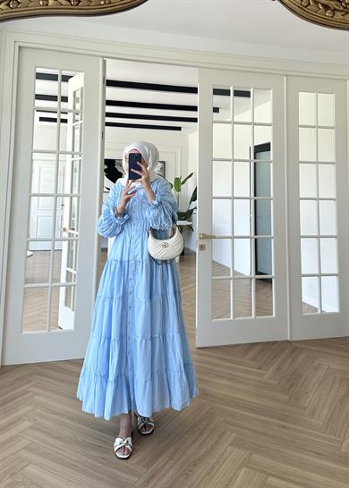 Mayla Elbise Mavi
