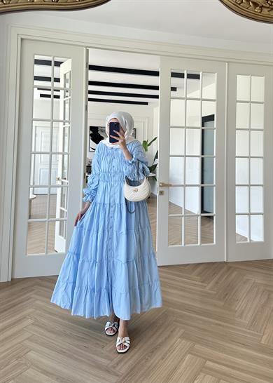 Mayla Elbise Mavi
