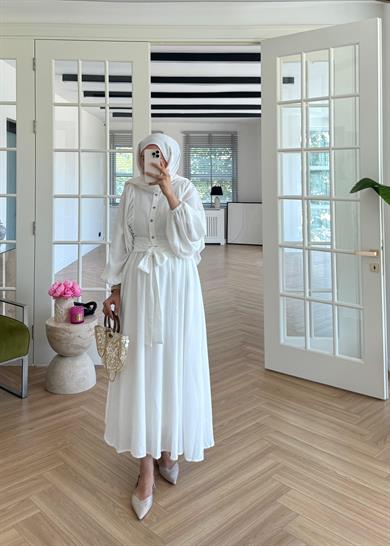 Melinda Etekli Takım Ekru