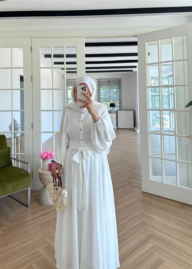 Melinda Etekli Takım Ekru