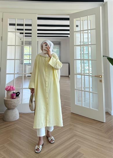 Müslin Gömlek Butter Yellow