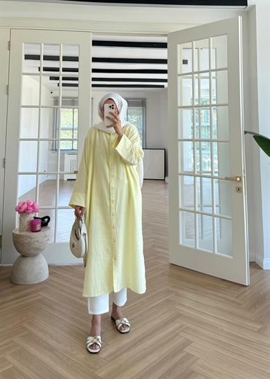 Müslin Gömlek Butter Yellow