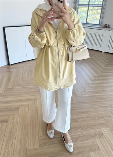 Nakışlı Cupra Kap Sarı