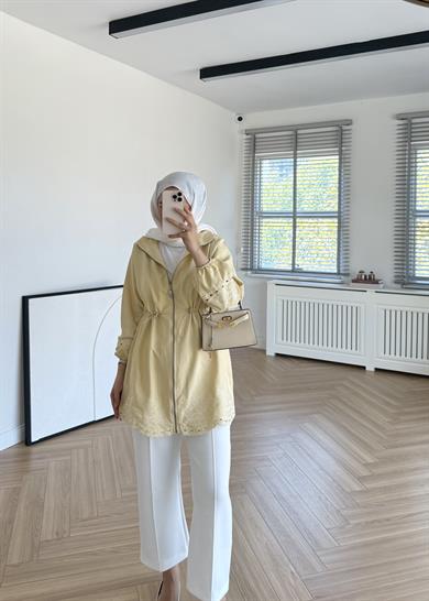 Nakışlı Cupra Kap Sarı