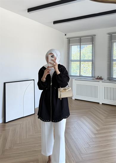 Nakışlı Cupra Kap Siyah