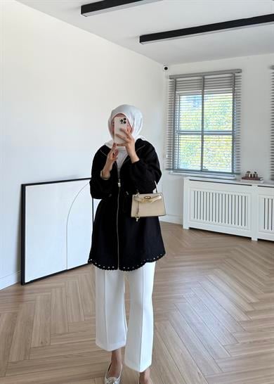 Nakışlı Cupra Kap Siyah