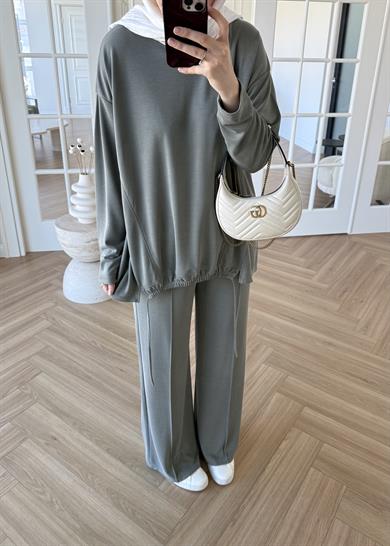 Önü Büzgülü Pike Takım Çağla Yeşili