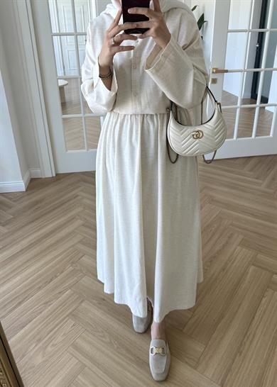 Milla Keten Etekli Takım Natural