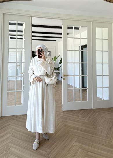 Milla Keten Etekli Takım Natural