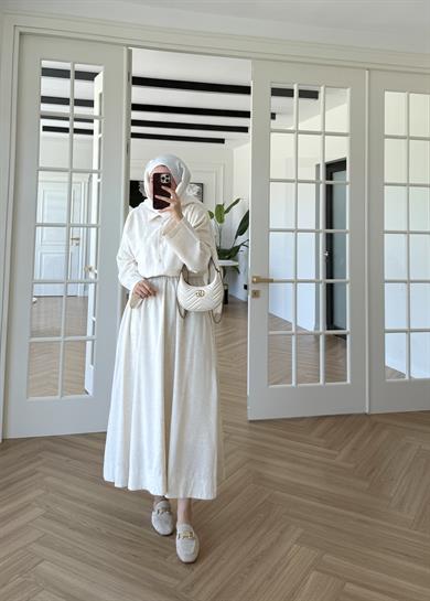 Milla Keten Etekli Takım Natural