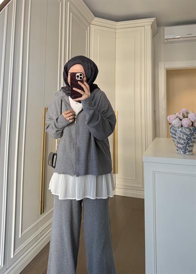 Oysh Triko Takım Gri