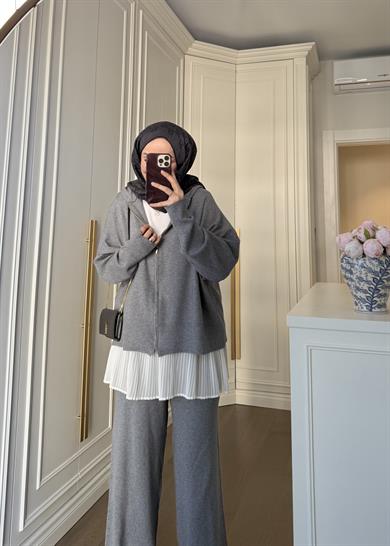 Oysh Triko Takım Gri