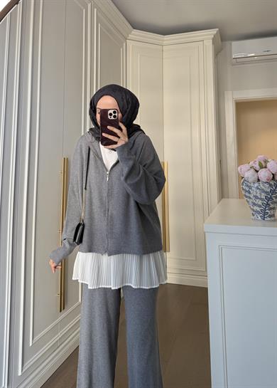 Oysh Triko Takım Gri