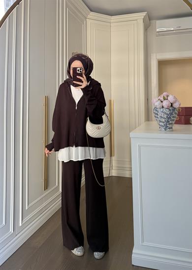 Oysh Triko Takım Kahve