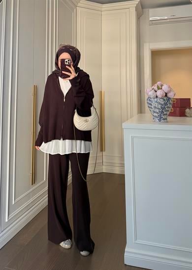 Oysh Triko Takım Kahve