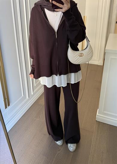 Oysh Triko Takım Kahve