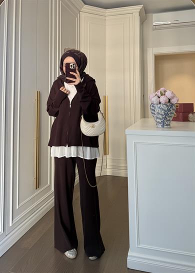 Oysh Triko Takım Kahve