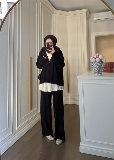 Oysh Triko Takım Siyah