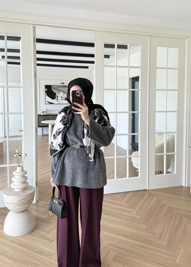 Pamuk Dokulu Kazak Antrasit