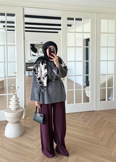 Pamuk Dokulu Kazak Antrasit