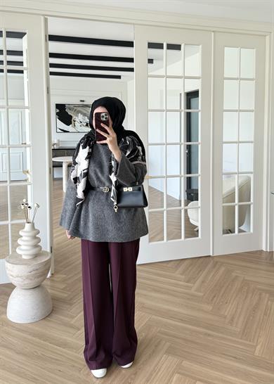 Pamuk Dokulu Kazak Antrasit